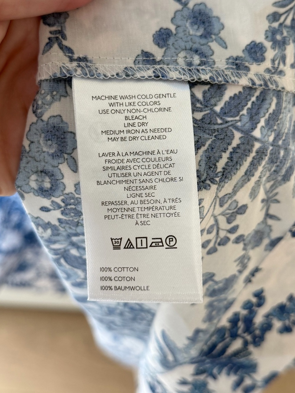 Anthropologie The Somerset Maxi Dress in Blue Floral - Picture 9 of 9